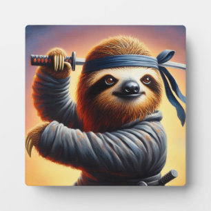 Plaque Photo Sloth Ninja