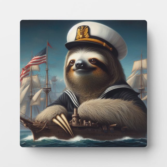 Plaque Photo Sloth Sailor (Devant)