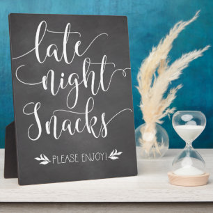 Plaque Photo Snacks de fin de nuit Symbole préféré