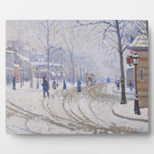 Plaque Photo Snow, Boulevard de Clichy, Paris, 1886