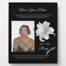 Plaque Photo Soeur