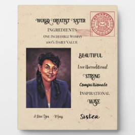 Plaque Photo Soeur