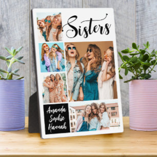 Plaque Photo Soeurs de collection de photos modernes
