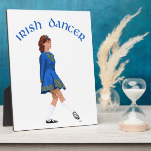 Plaque Photo Soft Shoe Irish Dancer in Blue