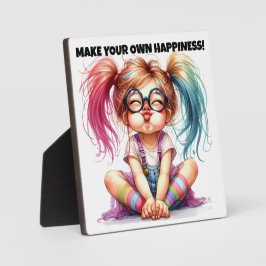 PLAQUE PHOTO SOIS HEUREUX !