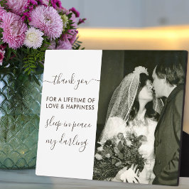 Plaque Photo Sommeil en paix Script Photo Souvenir