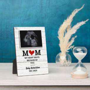 Plaque Photo Sonogramme de Faire-part de grossesse ultrasonaire