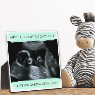 Plaque Photo Sonogramme Photo Papa être Je t'aime Déjà