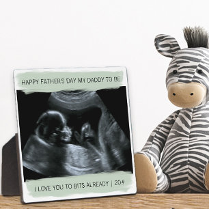 Plaque Photo Sonogramme Photo Papa être Je t'aime Déjà