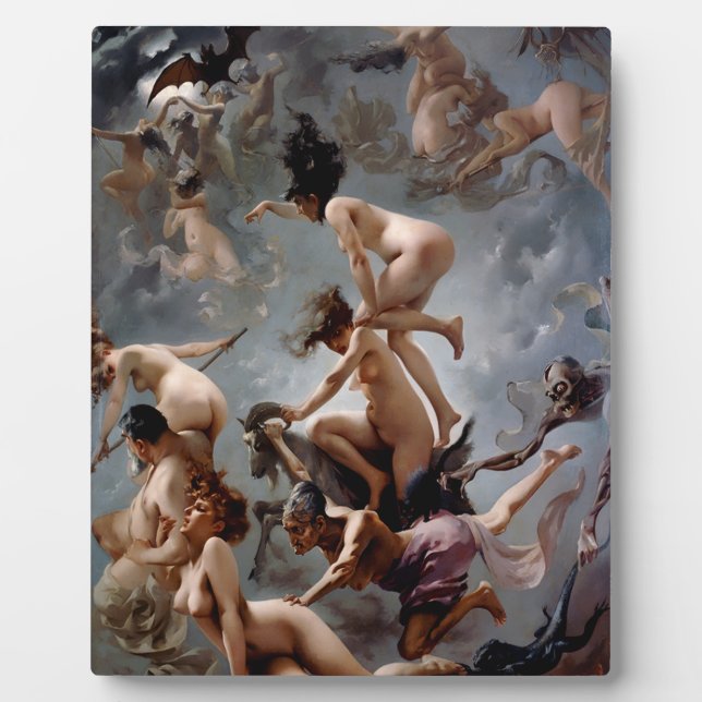 Plaque Photo Sorcières au Sabbat - Luis Ricardo Falero (Devant)
