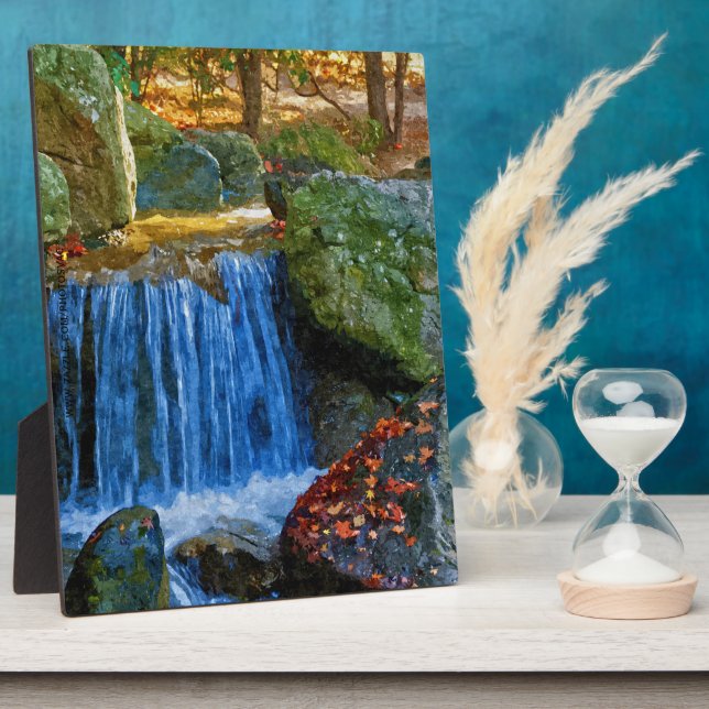 Plaque Photo Source d'eau bleue (Côté)