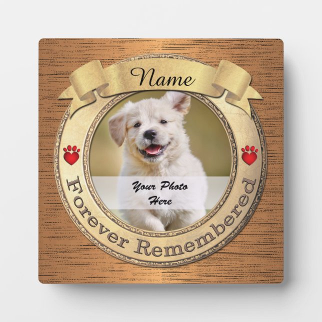 Plaque Photo Souvenirs de chiens ou de chats (Devant)
