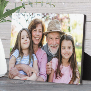Plaque Photo Souvenirs de Famille Photo Personnalisée de Grand-