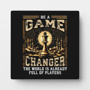 Plaque Photo Soyez un changeur de jeu - Motivation du succès de