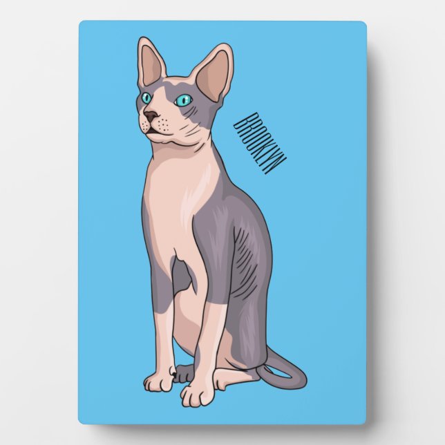Plaque Photo Sphynx cat (Devant)