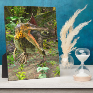 Plaque Photo Spinosaure dinosaure