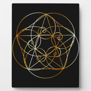Plaque Photo Spirale de Fibonacci - La géométrie sacrée