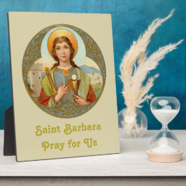 Plaque Photo St. Barbara (BK 001) 8"x10"
