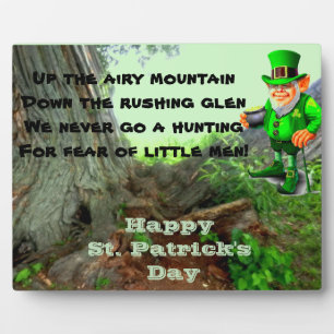 PLAQUE PHOTO ST. LE JOUR DE PATRICK LEPRECHAUN POEM