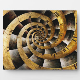 Plaque Photo Steampunk - Horloge - Le flux du temps