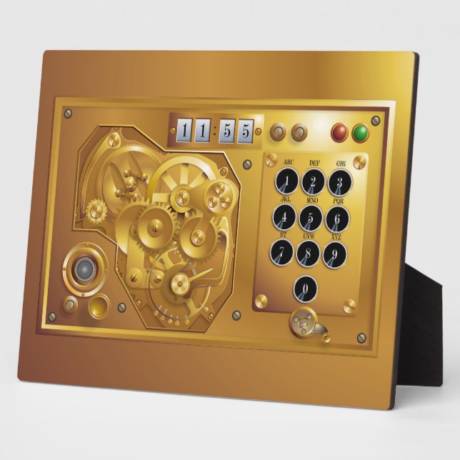 Plaque Photo Steampunk Uhr (Côté)