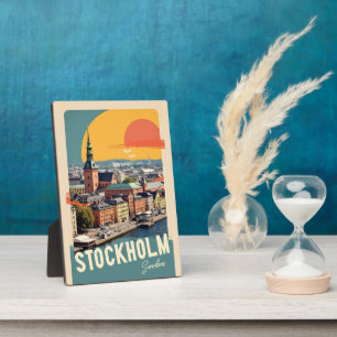 Plaque Photo Stockholm Suède