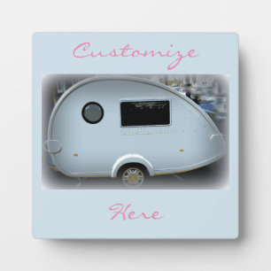 Plaque Photo Streamlined teardrop trailer gypsy caravan