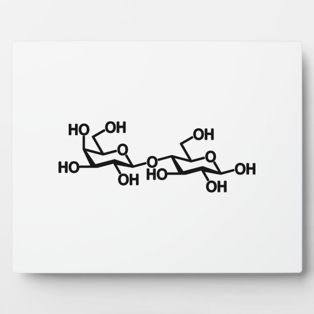 Plaque Photo Structure du lait lactose (Devant)