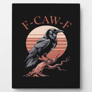 Plaque Photo Style Classique Humoristique Gothique Corbeau