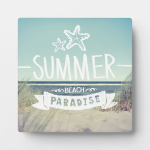 Plaque Photo Summer Beach Paradise