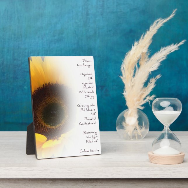 Plaque photo Sunflower Dream (Côté)