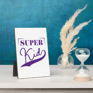 Plaque Photo Super Kid