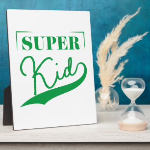 Plaque Photo Super Kid