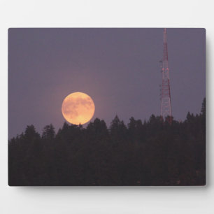 Plaque Photo Super Lune d'août sur Paradise Ridge