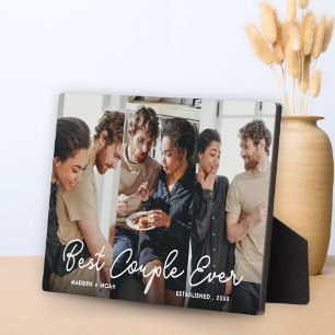 Plaque Photo Superposition de script photo personnalisée du mei