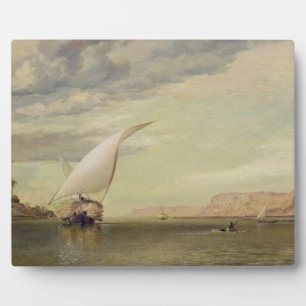 Plaque Photo Sur le Nil (huile sur toile)