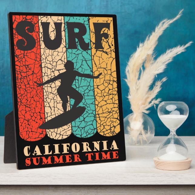 Plaque Photo Surf Californie (Côté)