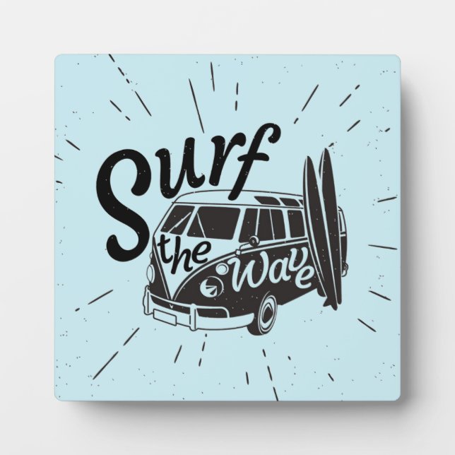Plaque Photo Surf La Vague (Devant)