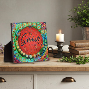Plaque Photo Survivante Whimsical Colorful Inspirivity joyeux