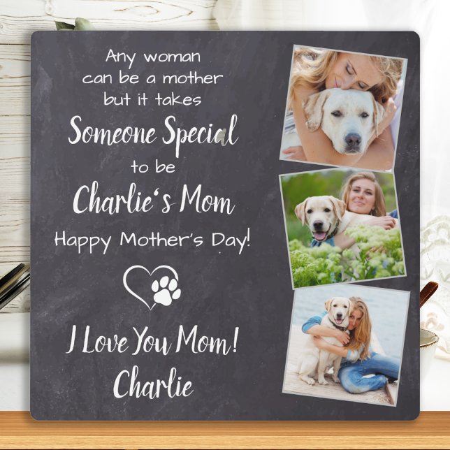 Plaque Photo Sweet Dog Mom Personnalisé Animaux de compagnie Ph (Créateur téléchargé)