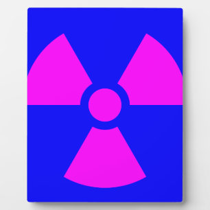 Plaque Photo Symbole d'avertissement de rayonnement