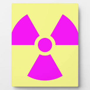 Plaque Photo Symbole d'avertissement de rayonnement