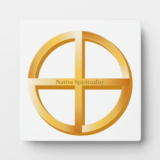 Plaque Photo Symbole de spiritualité autochtone (Devant)