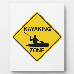 Plaque Photo SYMBOLE ROUTIER DE Kayak