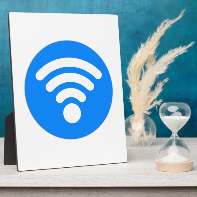 PLAQUE PHOTO SYMBOLE WIFI (Côté)