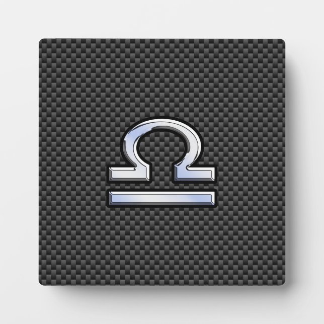 Plaque Photo SYMBOLE Zodiaque de Libra sur l'impression en fibr (Devant)