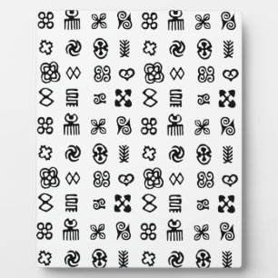Plaque Photo Symboles africains Adinkra