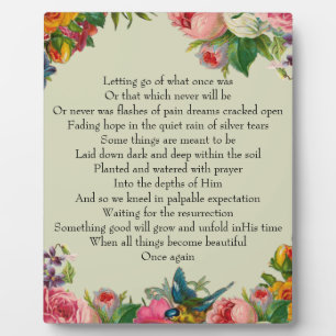 Plaque Photo Sympathie et espoir
