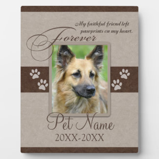 Plaque Photo Sympathie pour animal de compagnie
