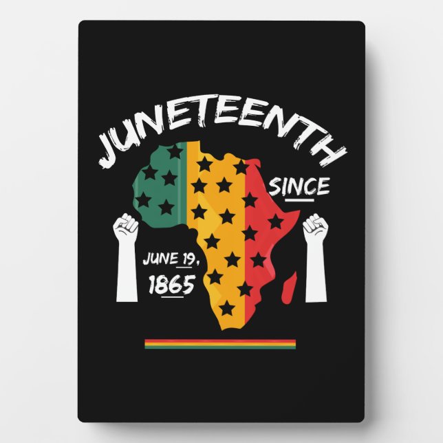 Plaque Photo T-shirt Juneteenth Depuis le 19 juin 1865 Free Ish (Devant)
